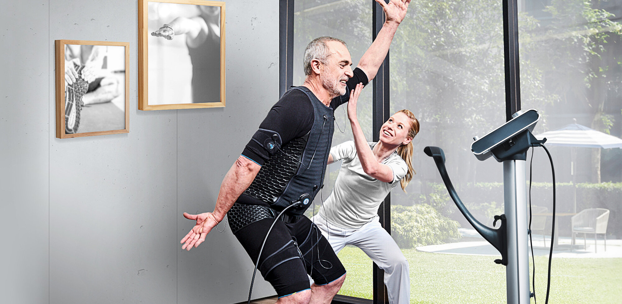 Stimulateur musculaire «Électro-Fit», 6 modes d'entraînement